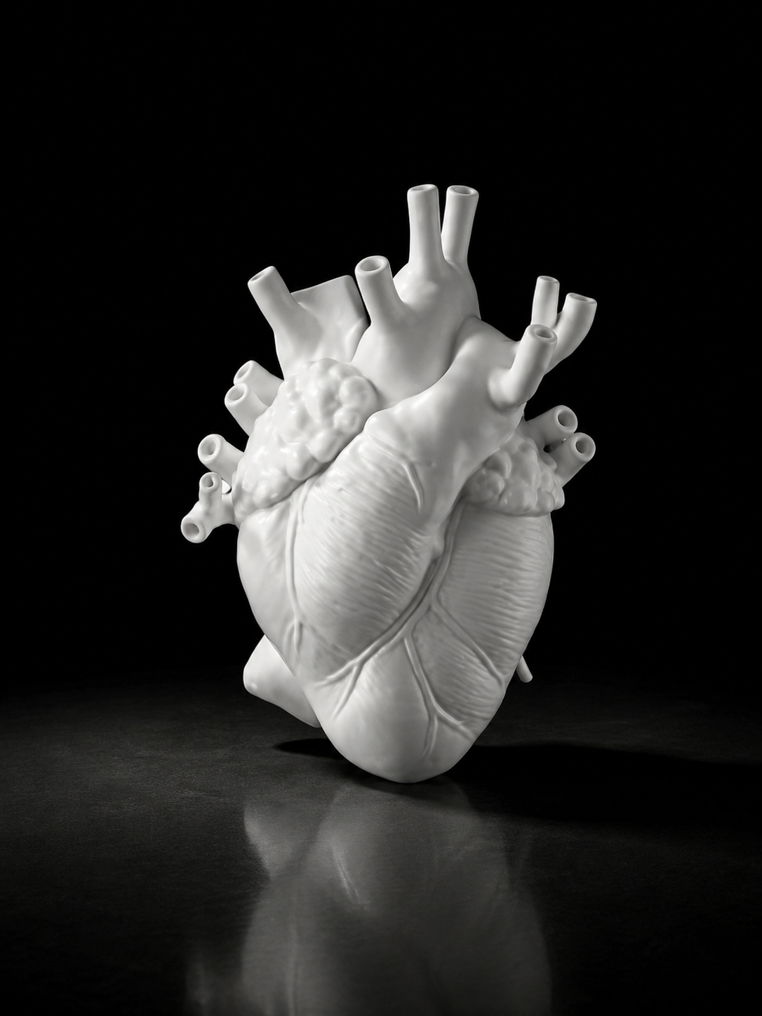 White Porcelain Heart Vase – WAN