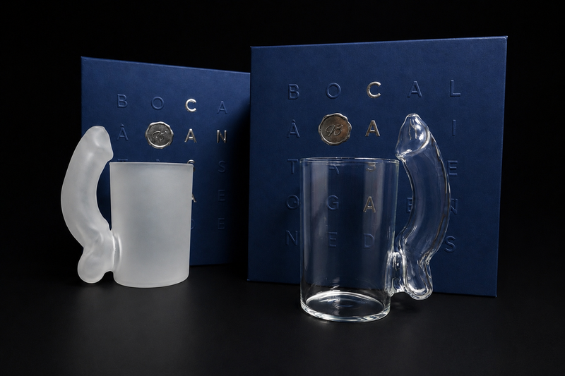 Glass D Mug Duo — 2 Gift Set Boxes