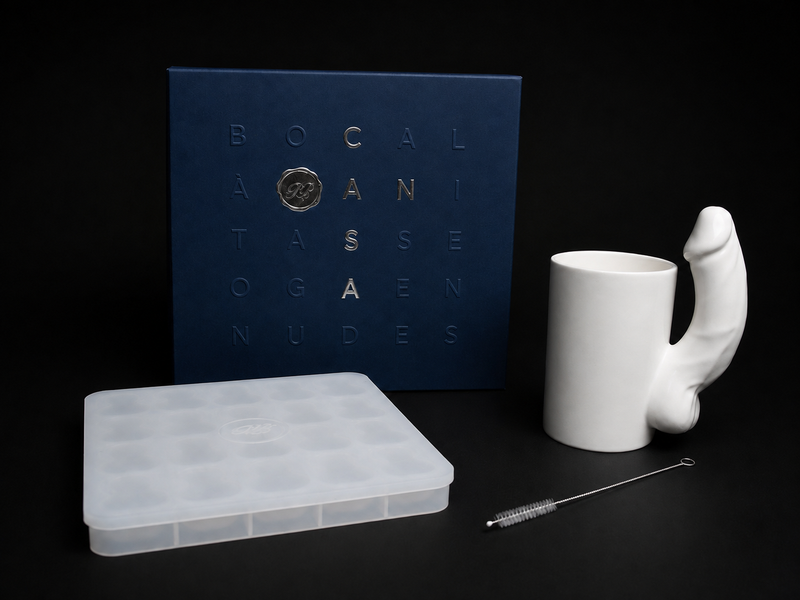 Porcelain Matte White D Mug