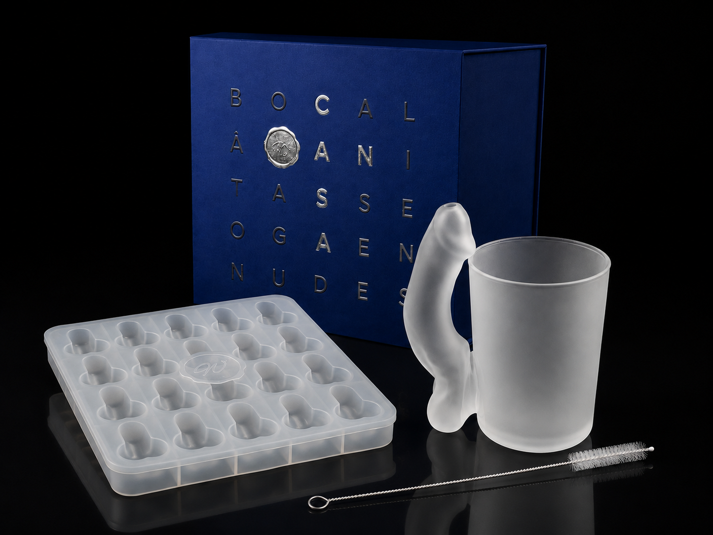 [Most Popular] Glass D Mug - Frosted
