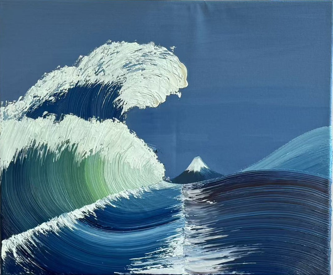 Great Wave original oil painting on canvas